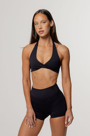 Core Invisible Scrunch Shorts | Black