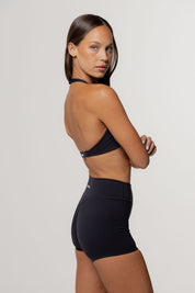 Core Invisible Scrunch Shorts | Black