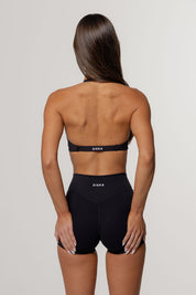 Core Invisible Scrunch Shorts | Black