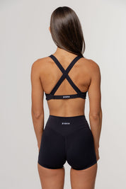 Core Twist Crop | Black