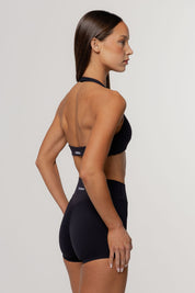Core Define Halter Crop | Black