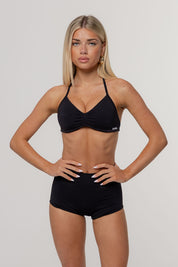 Sculpt Barely There Halter Crop | Black