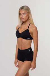Sculpt Barely There Halter Crop | Black