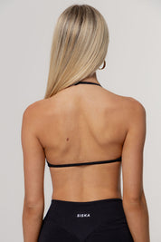 Sculpt Barely There Halter Crop | Black
