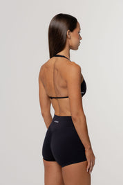 Core Barely There Halter Crop | Black