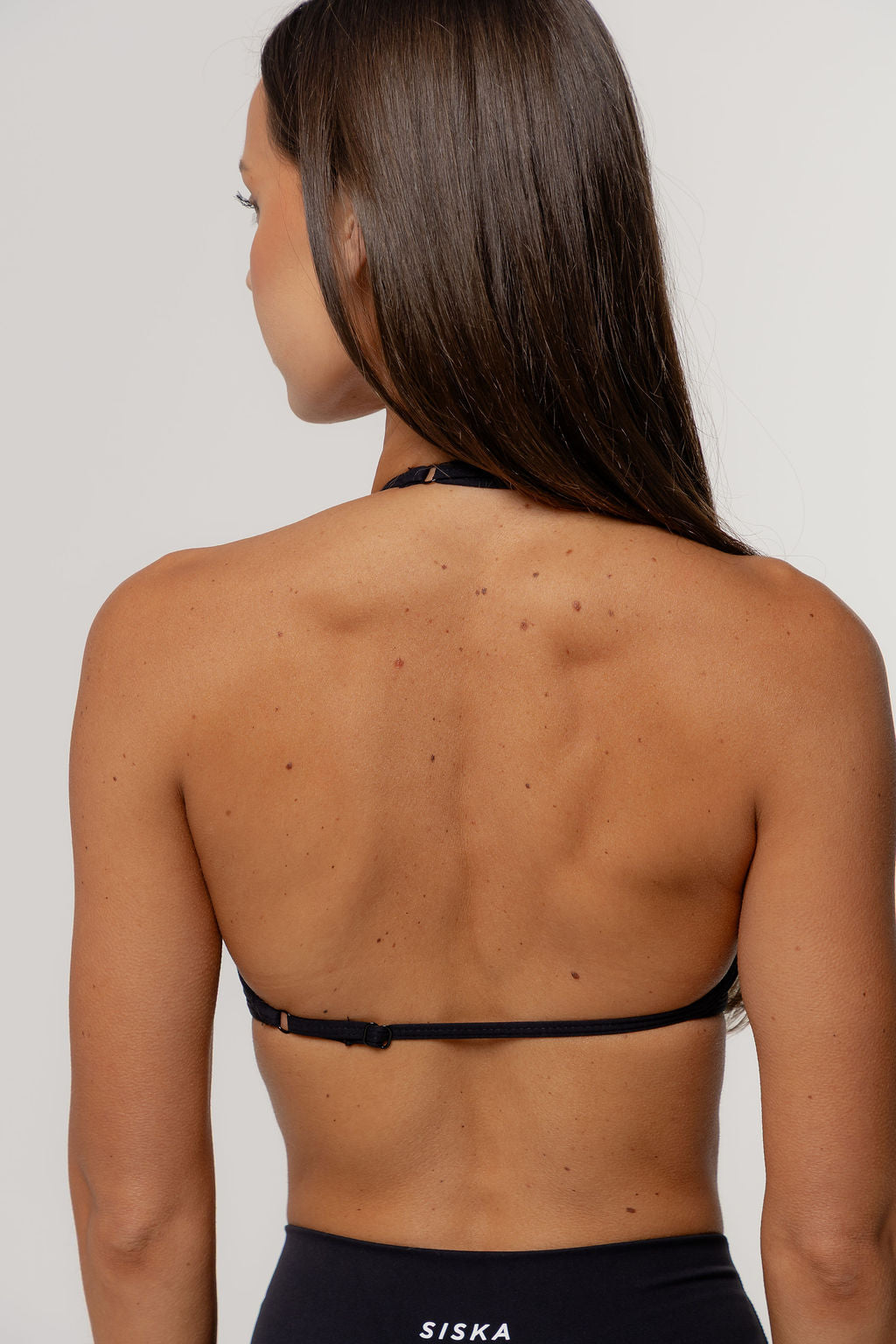 Core Barely There Halter Crop | Black