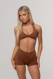 Core Invisible Scrunch Shorts | Espresso