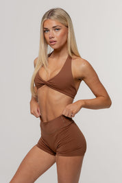 Core Invisible Scrunch Shorts | Espresso
