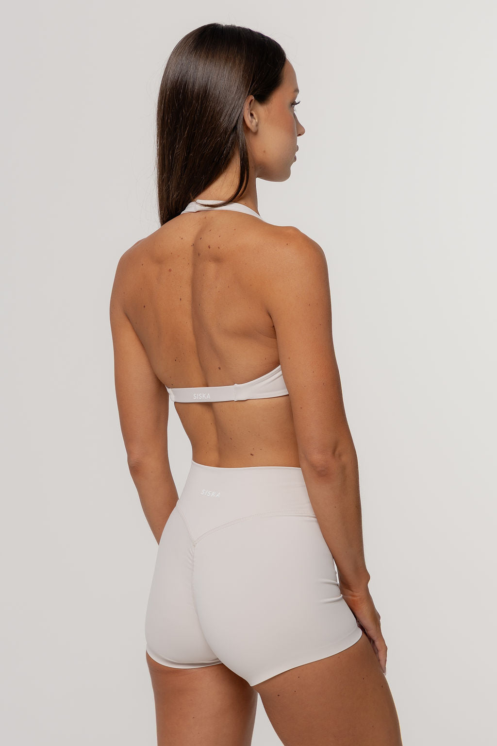 Core Twist Halter Crop | Oat