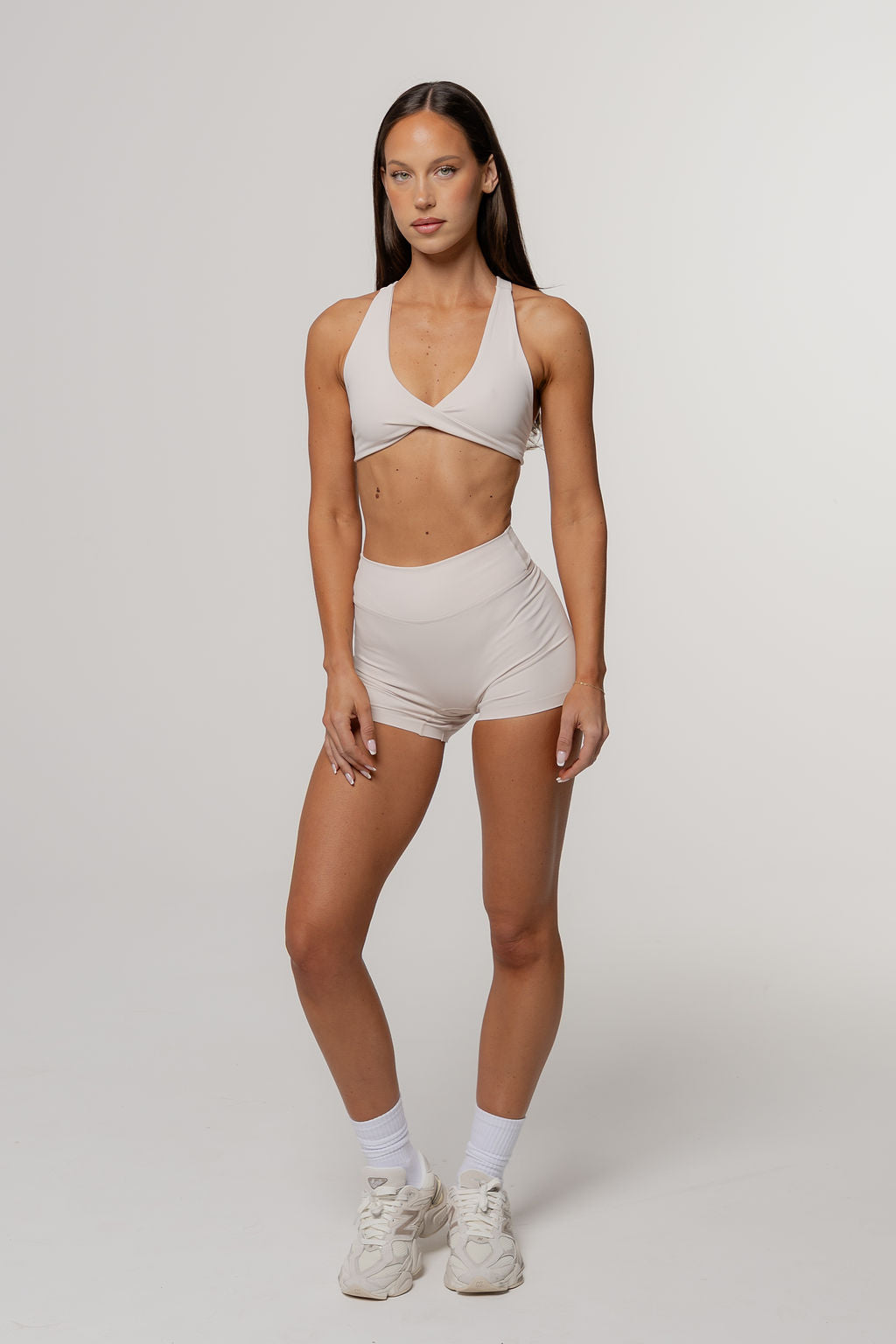 Core Twist Crop | Oat