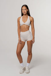 Core Twist Crop | Oat