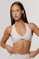 Core Twist Crop | Oat