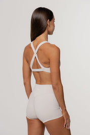 Core Twist Crop | Oat