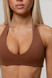 Core Define Halter Crop | Espresso