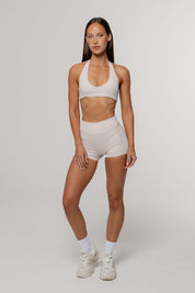 Core Define Halter Crop | Oat