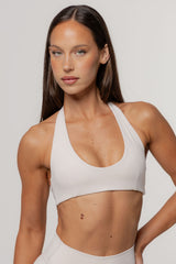 Core Define Halter Crop | Oat