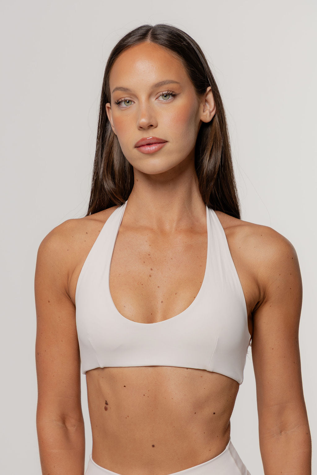 Core Define Halter Crop | Oat