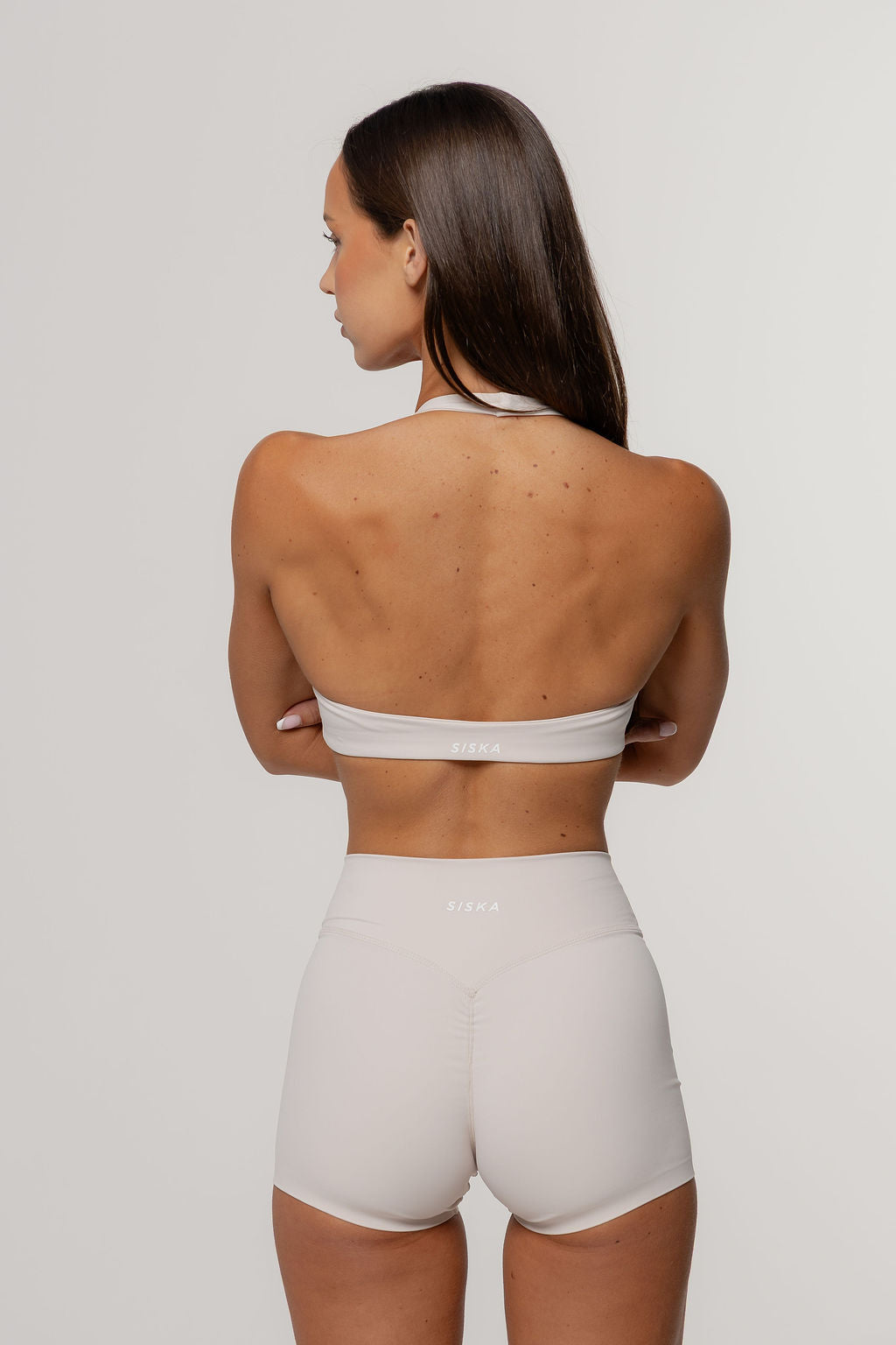 Core Define Halter Crop | Oat