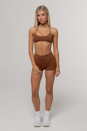 Core Barely There Halter Crop | Espresso