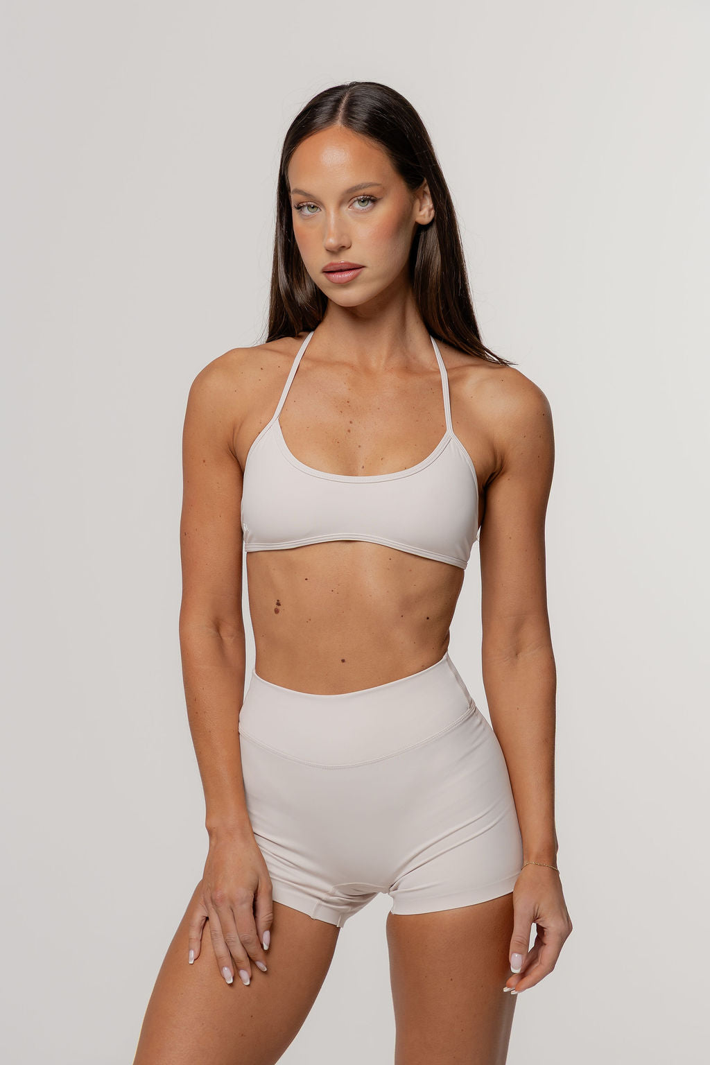 Core Barely There Halter Crop | Oat