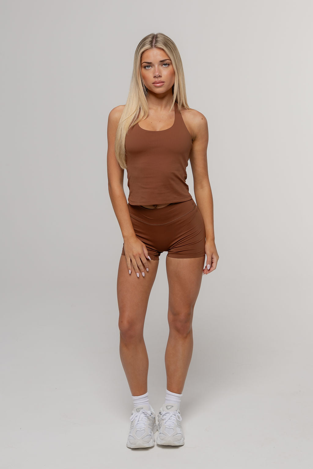 Core Halter Tank | Espresso