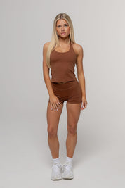 Core Halter Tank | Espresso