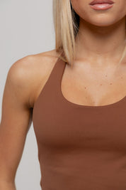 Core Halter Tank | Espresso