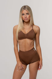 Micro Sculpt Scrunch Short | Espresso