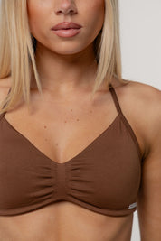 Sculpt Barely There Halter Crop | Espresso