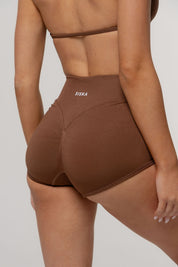 Micro Sculpt Scrunch Short | Espresso