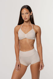 Micro Sculpt Scrunch Short | Oat
