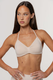 Sculpt Barely There Halter Crop | Oat