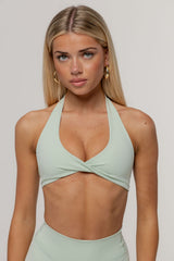 Core Twist Crop | Matcha