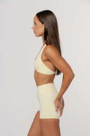Core Twist Halter Crop | Butter