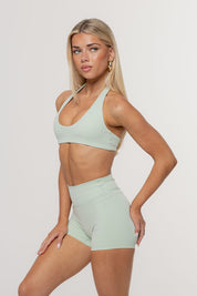 Core Define Halter Crop | Matcha