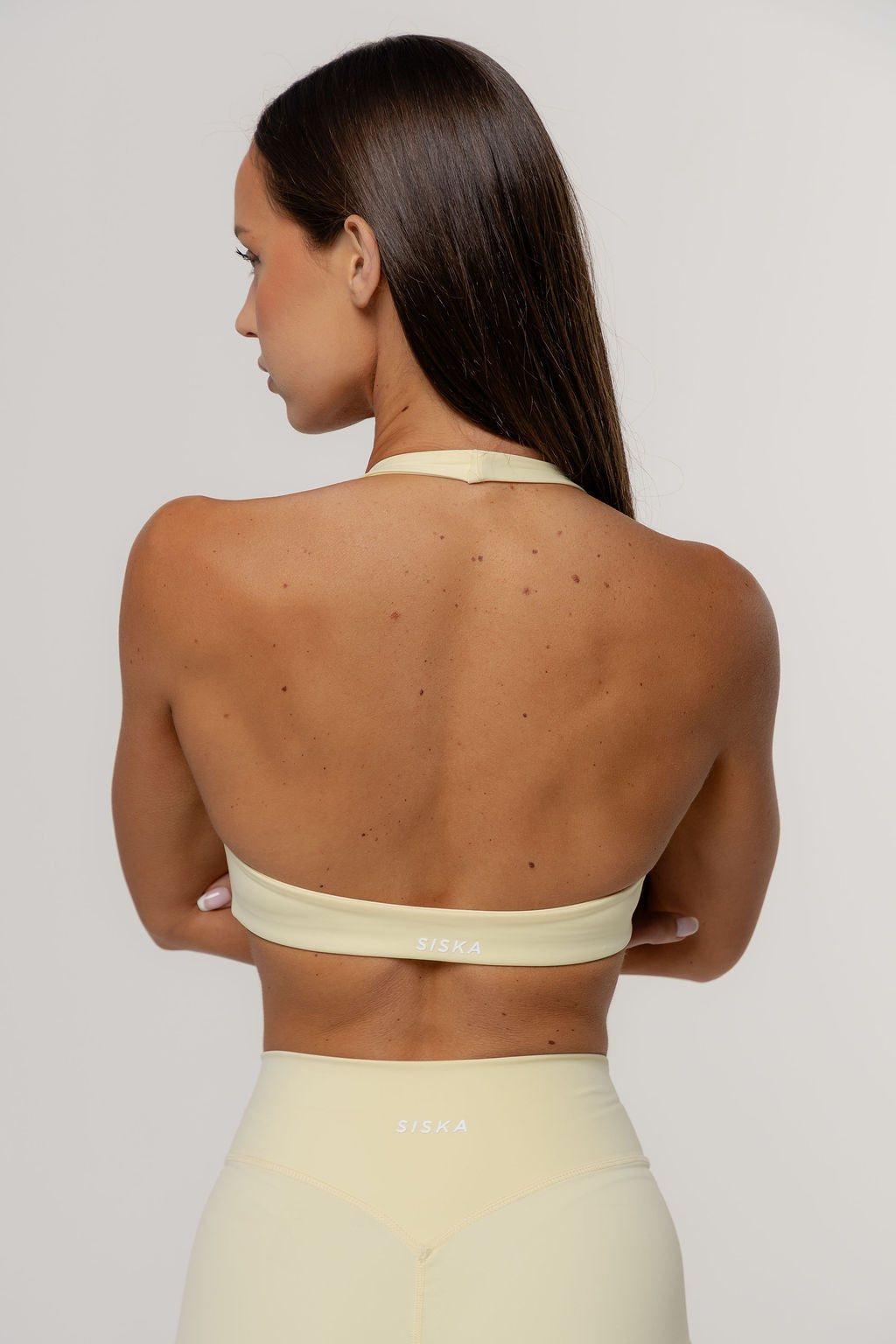 Core Define Halter Crop | Butter
