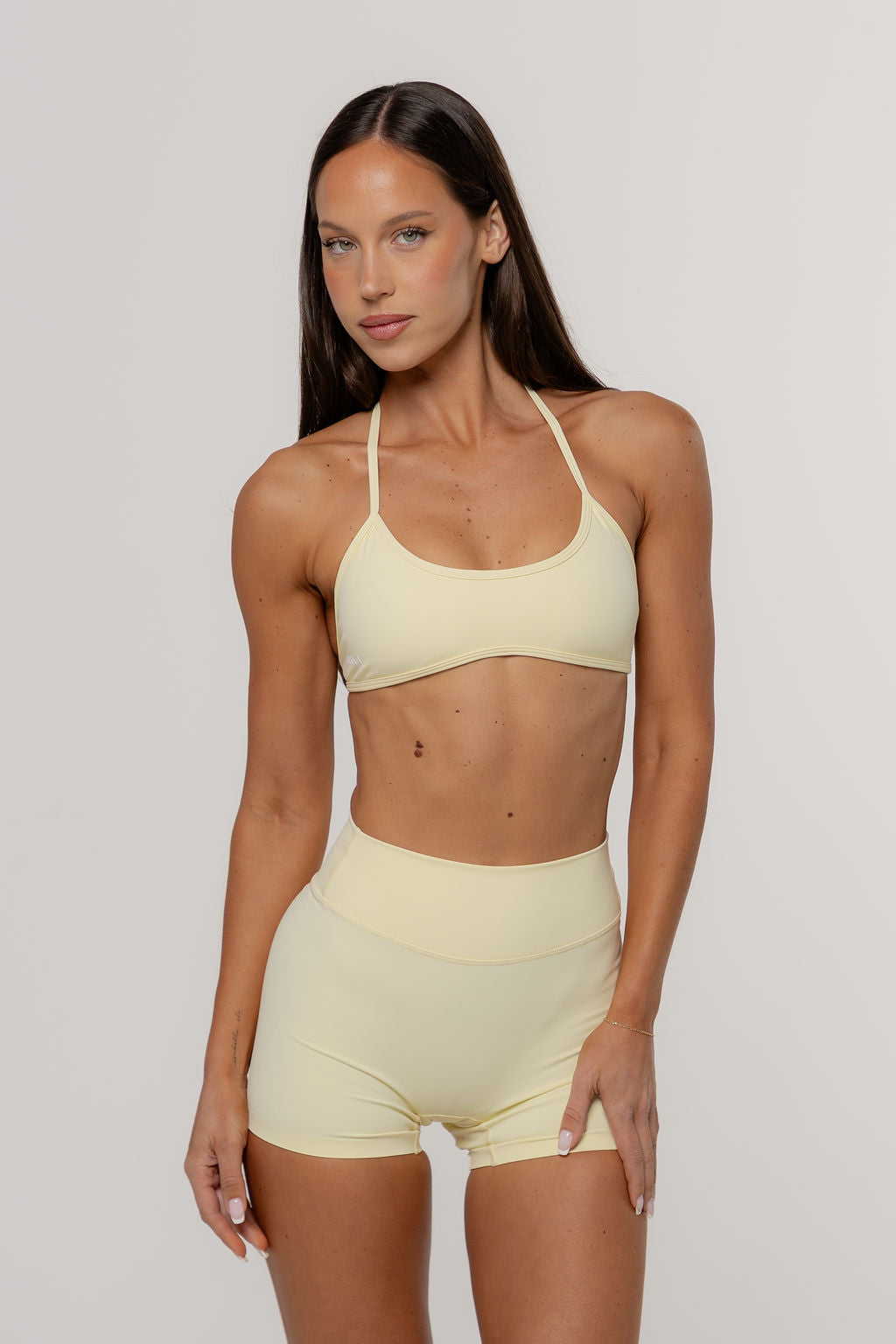Core Barely There Halter Crop | Butter