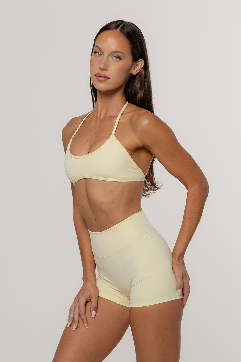 Core Barely There Halter Crop | Butter
