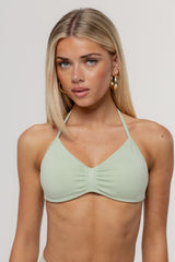 Sculpt Barely There Halter Crop | Matcha