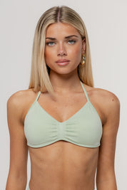 Sculpt Barely There Halter Crop | Matcha