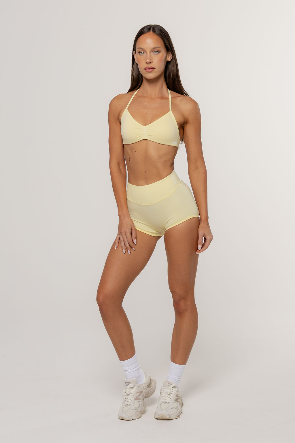Sculpt Barely There Halter Crop | Butter
