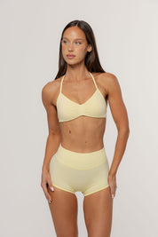 Sculpt Barely There Halter Crop | Butter