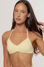 Sculpt Barely There Halter Crop | Butter