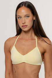 Sculpt Barely There Halter Crop | Butter