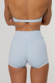 Core Twist Halter Crop | Sky