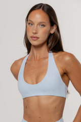 Core Define Halter Crop | Sky