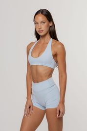 Core Define Halter Crop | Sky