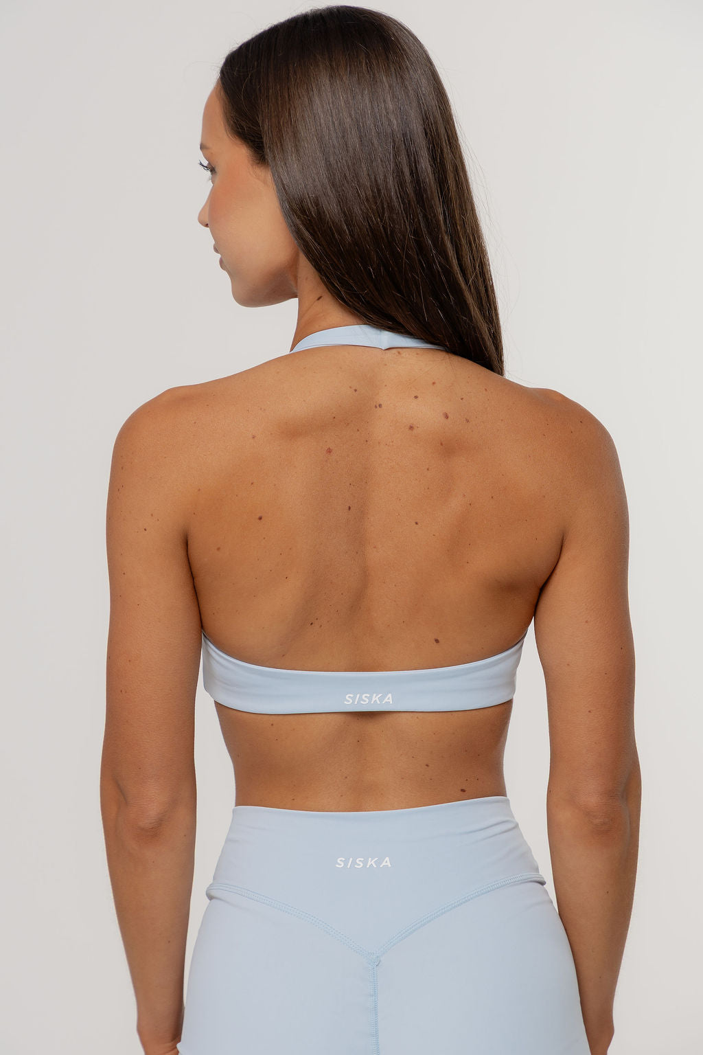 Core Define Halter Crop | Sky