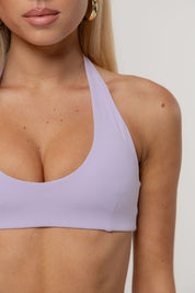 Core Define Halter Crop | Lilac