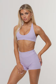Core Define Halter Crop | Lilac